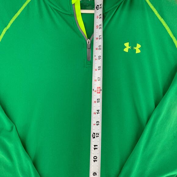 Under Armour Men's Green HeatGear 1/4 Zip Pullover Size XL - Picture 7 of 14
